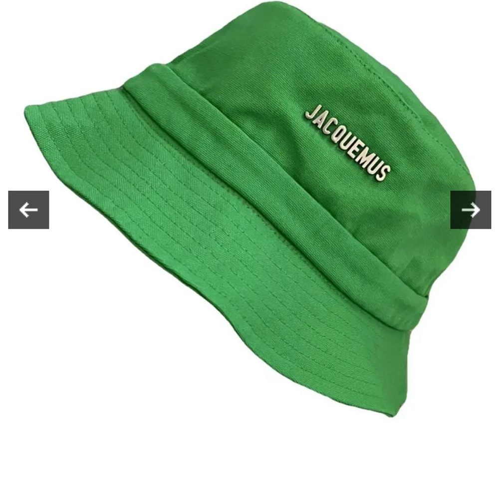 Jacquemus Le Bob Gadjo Bucket Hat-cotton green